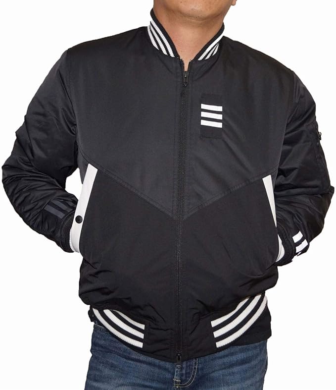 7新品adidas　MA-1ジャケット　3XLサイズ　黒白　アディダス　ブラック アディダス ma-1のおすすめ人気商品一覧 通販 - Yahoo!ショッピング